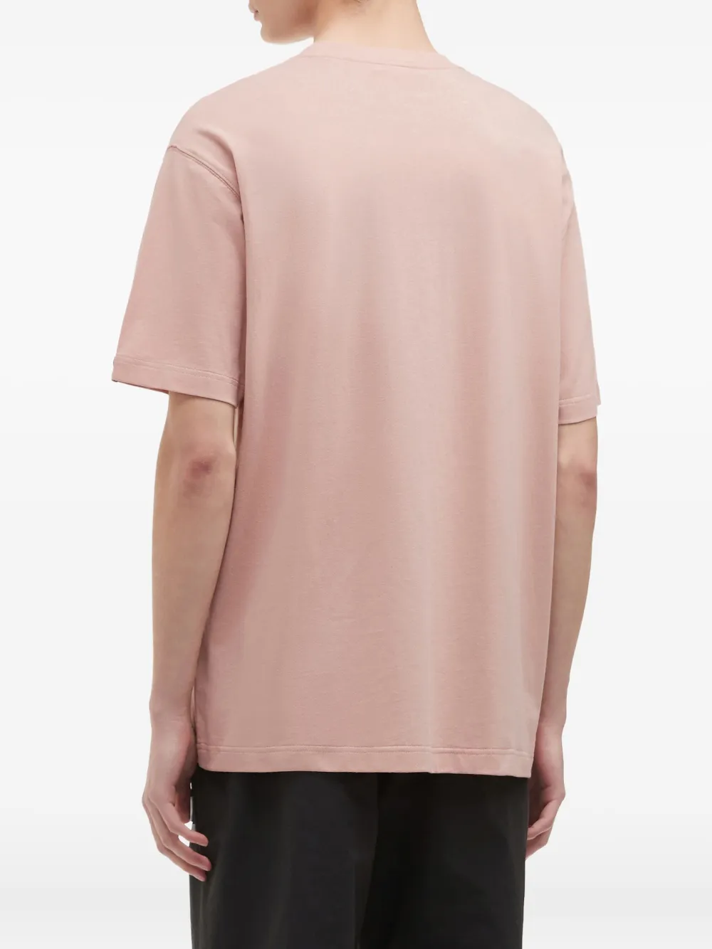Fingercroxx Embroidered-patch T-shirt In Pink