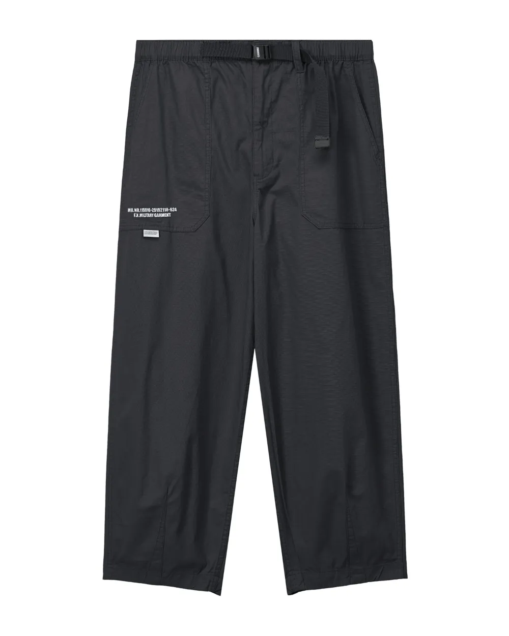 FINGERCROXX pocketed wide-leg trousers | Black | Image 1