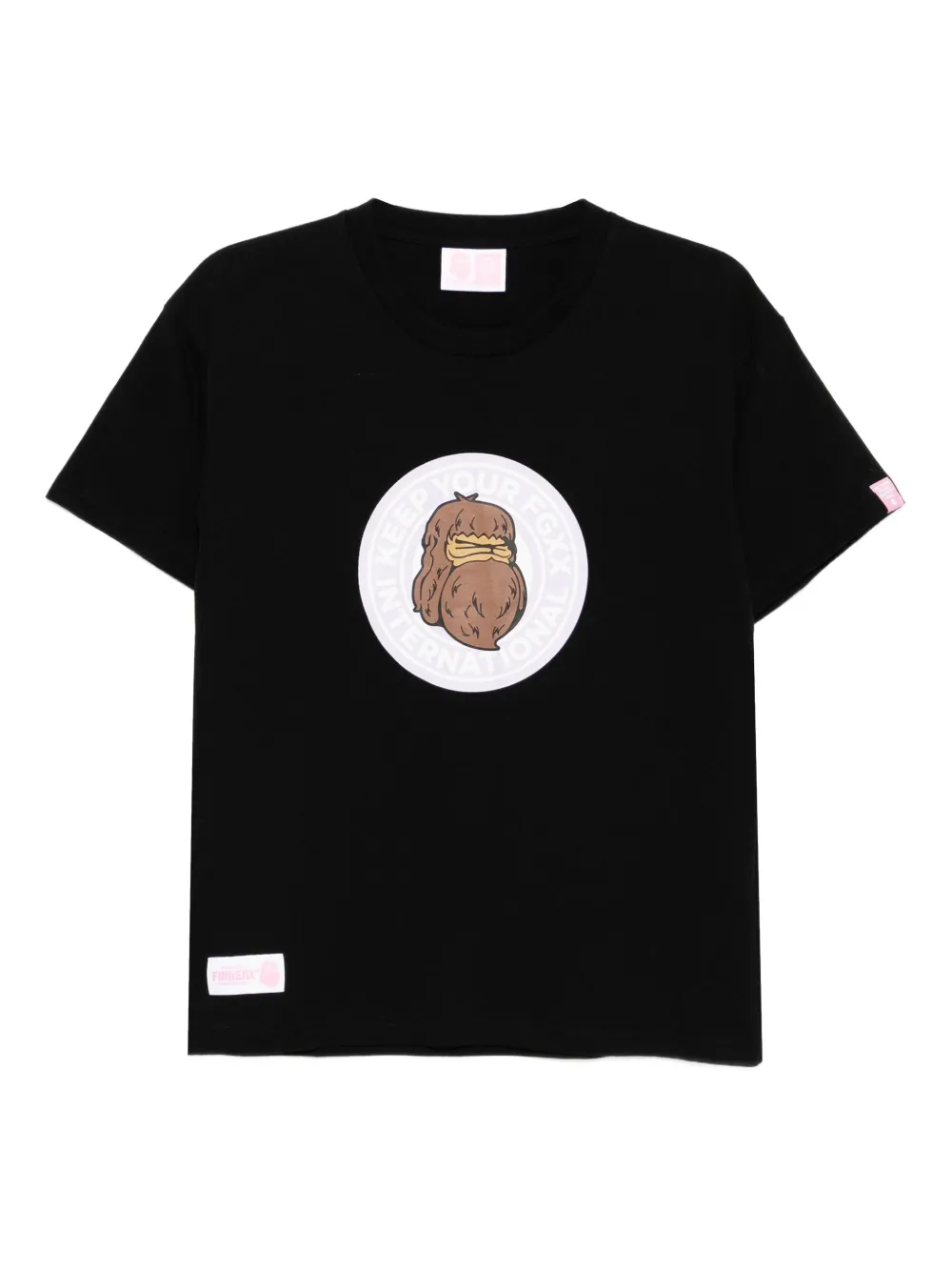 FINGERCROXX logo-print T-shirt | Black | Image 1