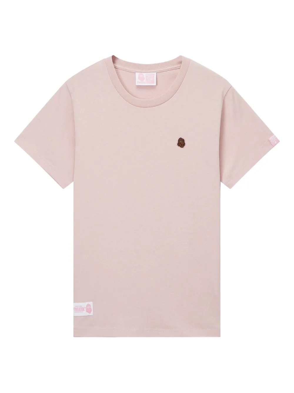 FINGERCROXX embroidered cotton T-shirt | Pink | Image 1