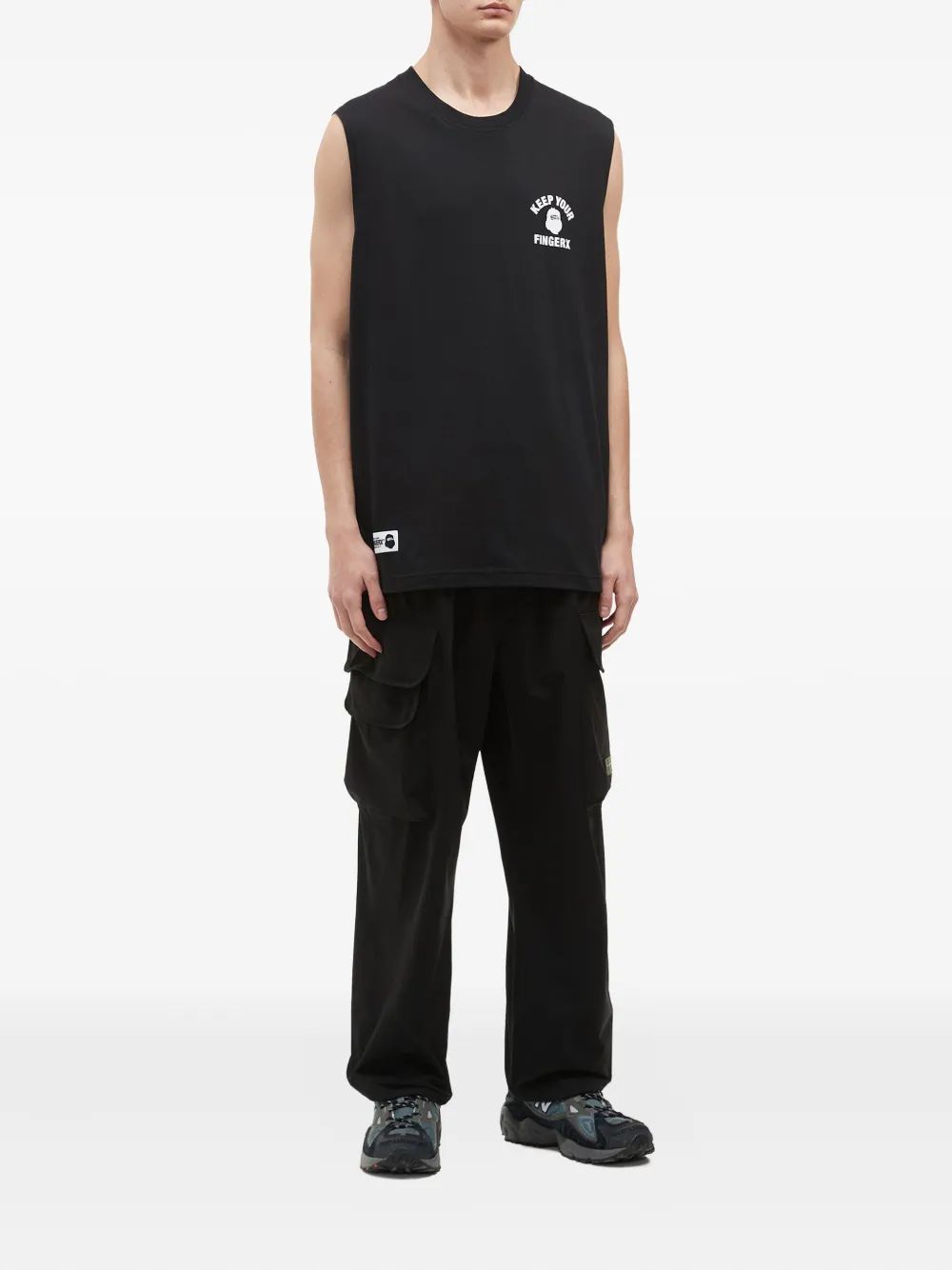 FINGERCROXX graphic-print cotton vest | Vests & Tank Tops | Image 2