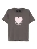 FINGERCROXX heart patch T-shirt - Grey