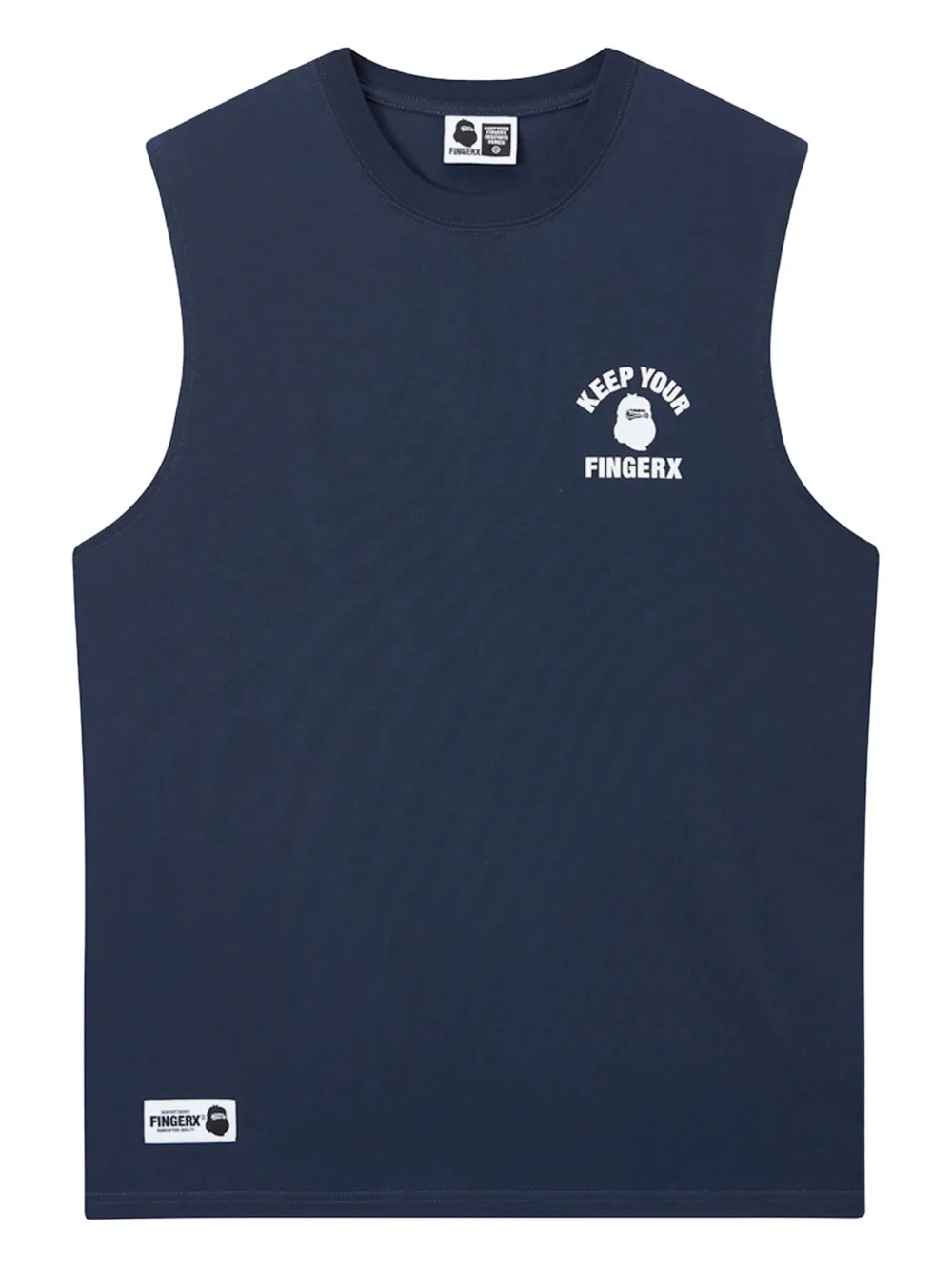 FINGERCROXX graphic-print sleeveless vest | Blue | Image 1