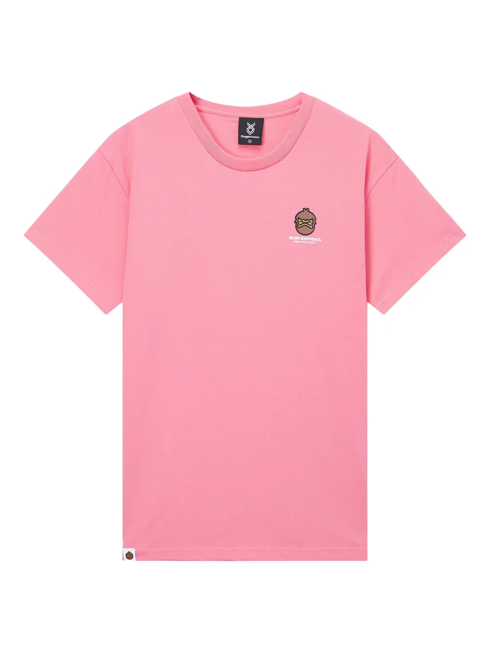 FINGERCROXX logo-print cotton T-shirt | Pink | Image 1