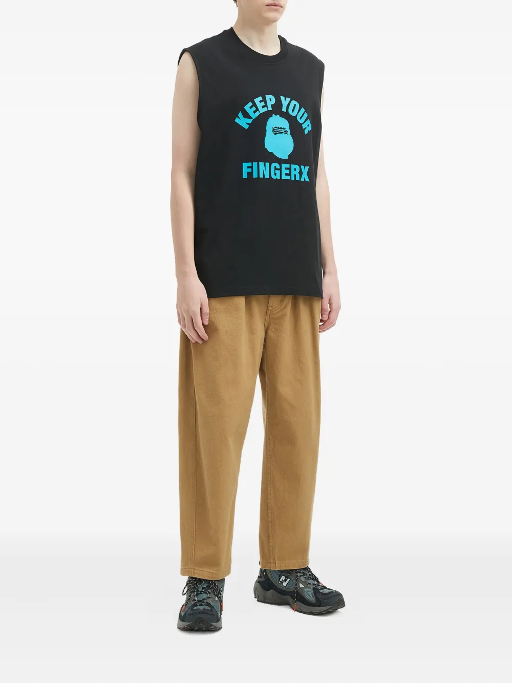 FINGERCROXX graphic-print sleeveless vest | Vests & Tank Tops | Image 2