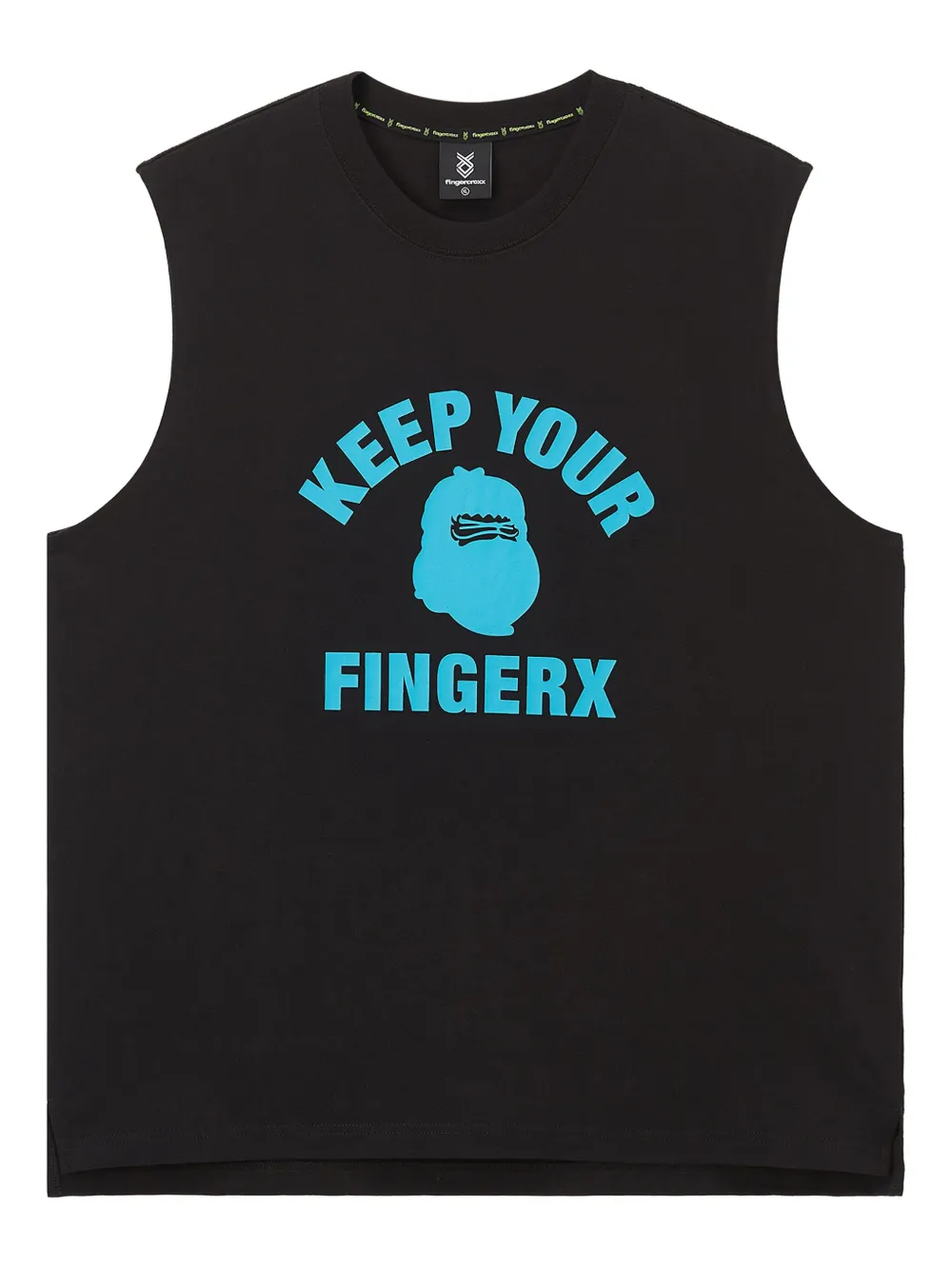 FINGERCROXX graphic-print sleeveless vest | Black | Image 1
