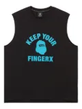 FINGERCROXX graphic-print sleeveless vest - Black