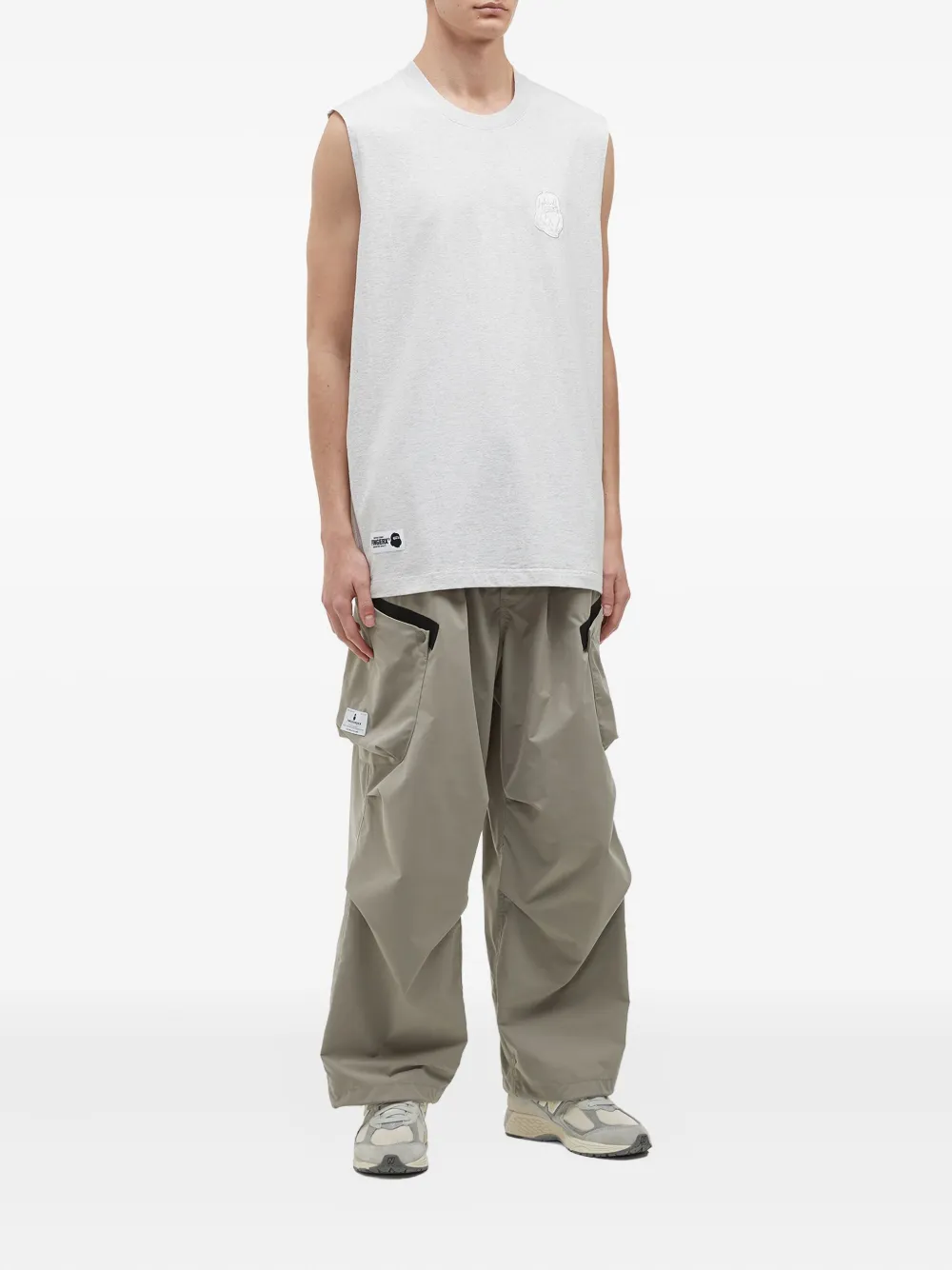 FINGERCROXX embroidered-logo cotton vest | Vests & Tank Tops | Image 2