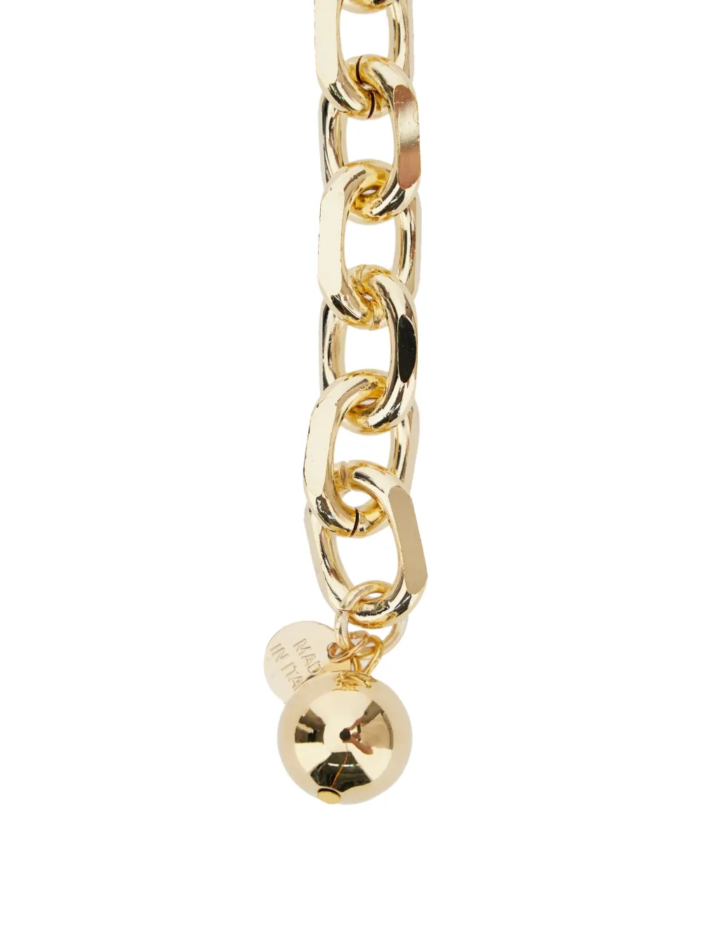 Pre-owned Semicouture Chain Necklace In Gold