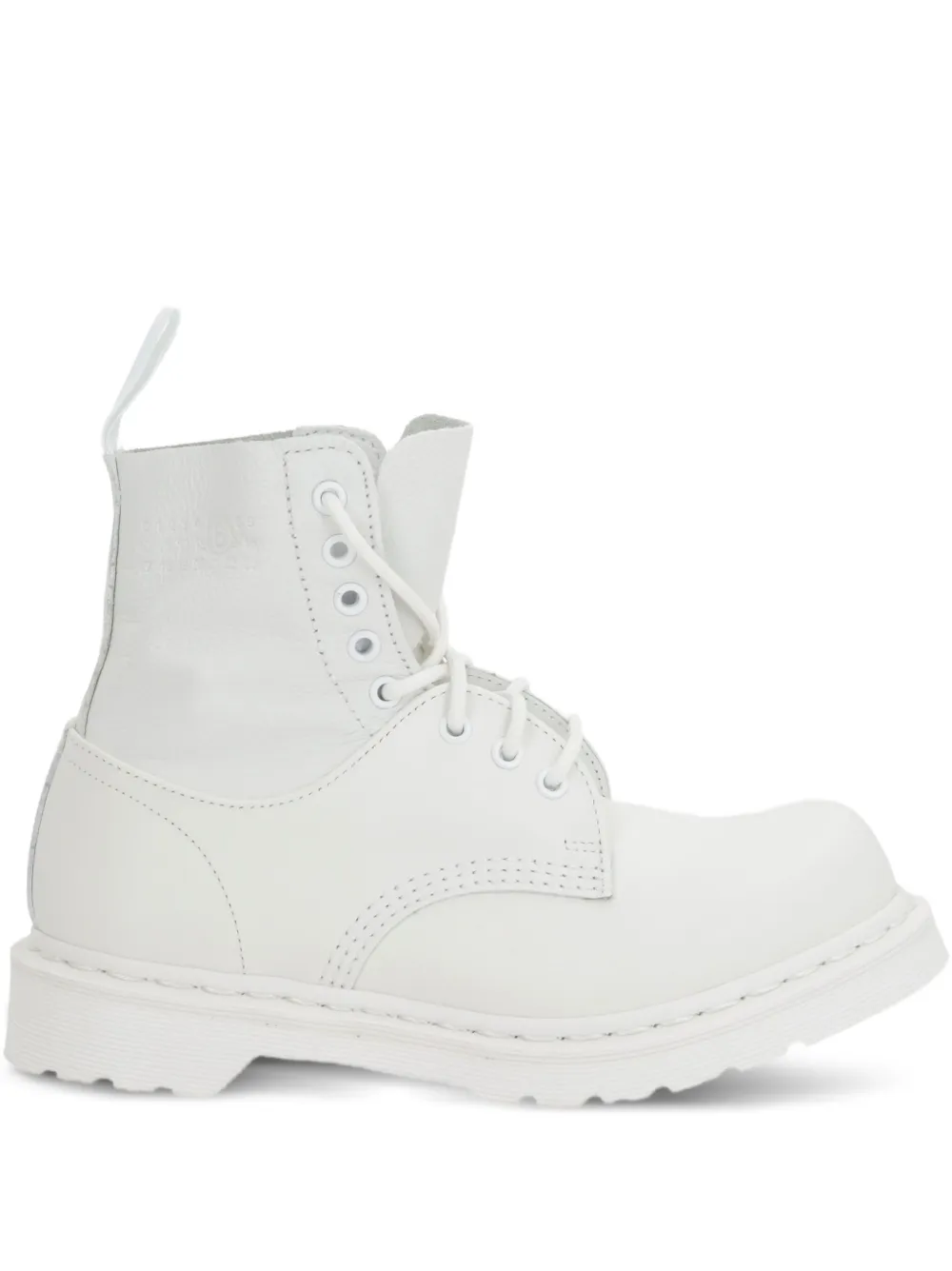 Dr. Martens x MM6 Maison Margiela lace-up leather boots White
