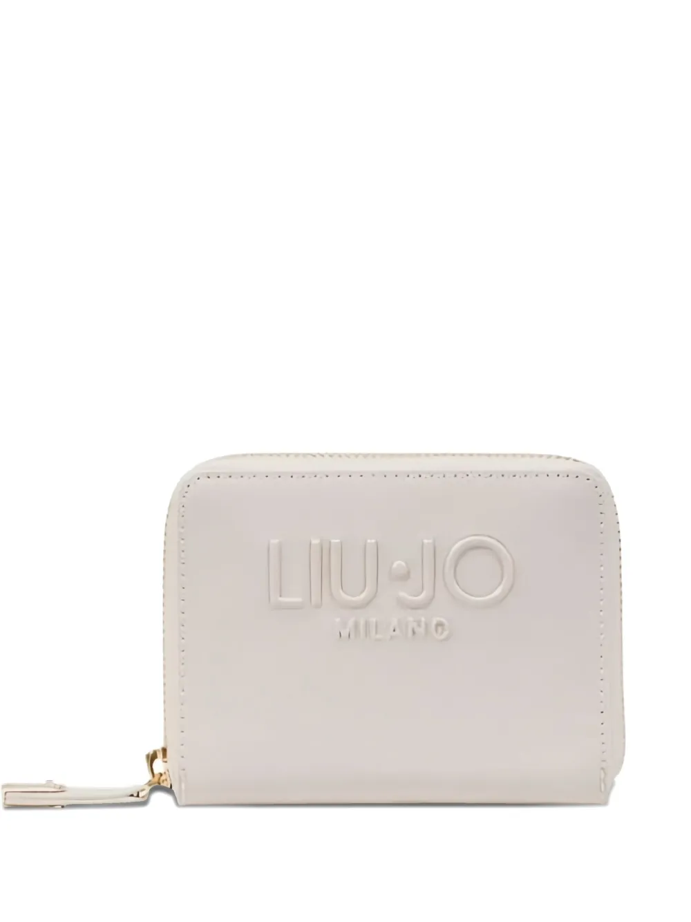 Liu •jo Logo-plaque Zip-around Wallet In White