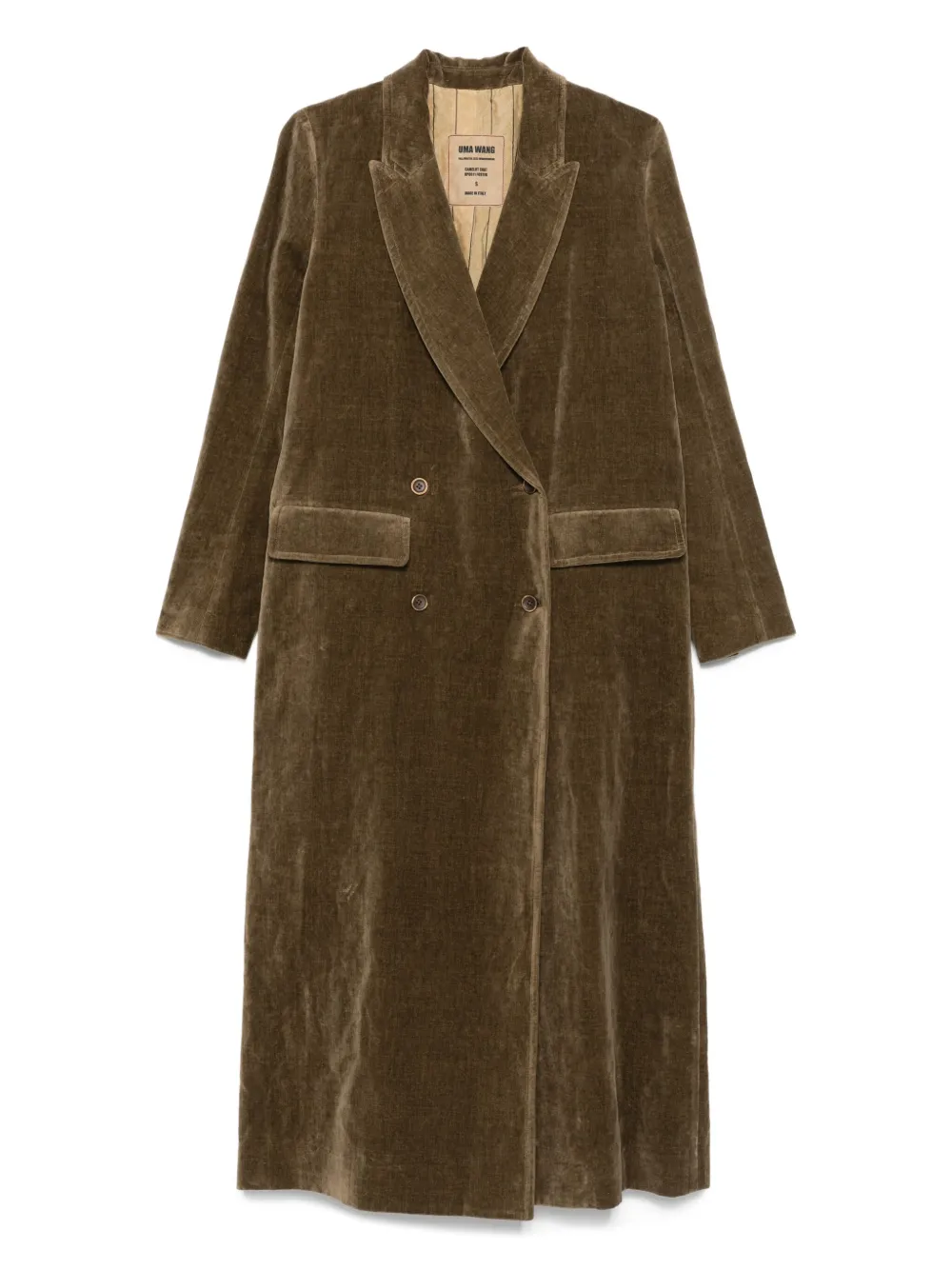 Camelot double-breasted corduroy coat