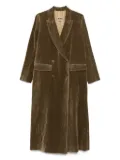 Uma Wang Camelot double-breasted corduroy coat - Brown