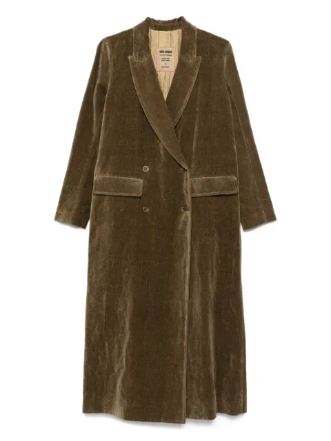 Uma Wang Camelot double-breasted corduroy coat