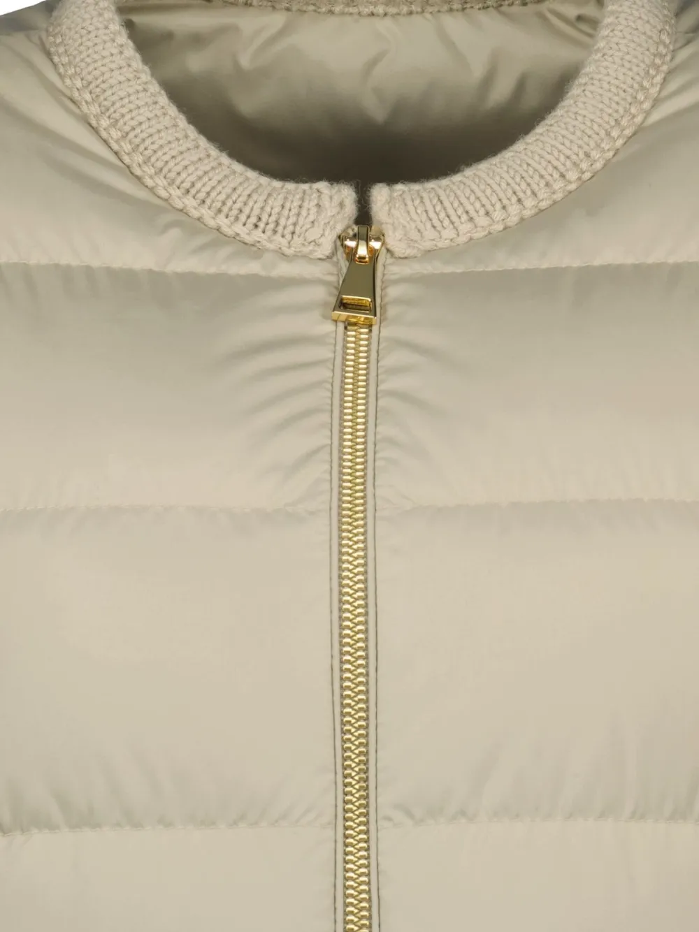 Moncler padded jacket Beige