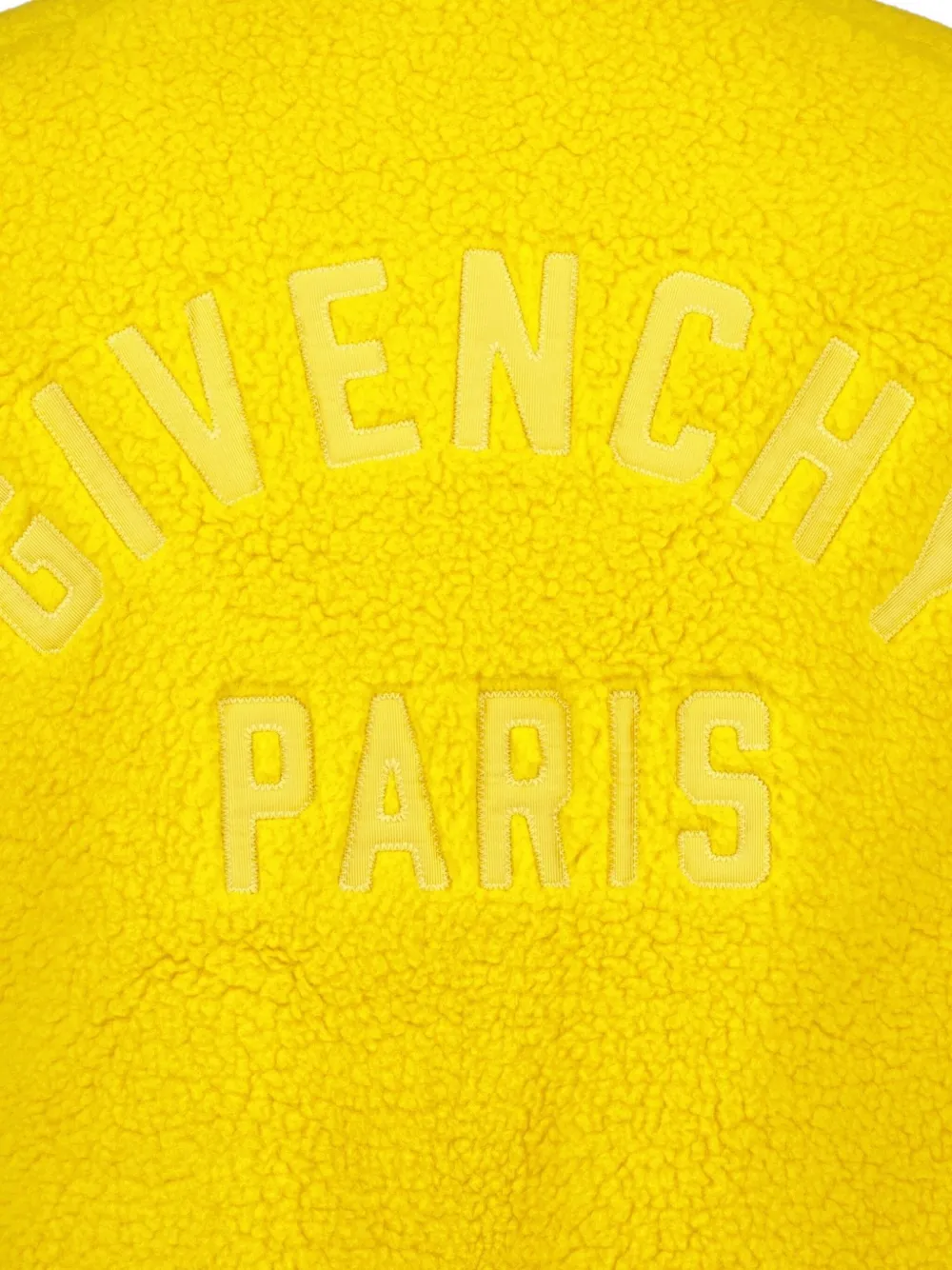 Givenchy Fleece gilet met rits Geel