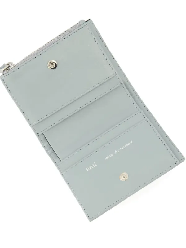 minmin様　AMI PARIS 二つ折り財布 ブルー　完売品 minmin様 AMI PARIS 二つ折り財布 ブルー 完売品