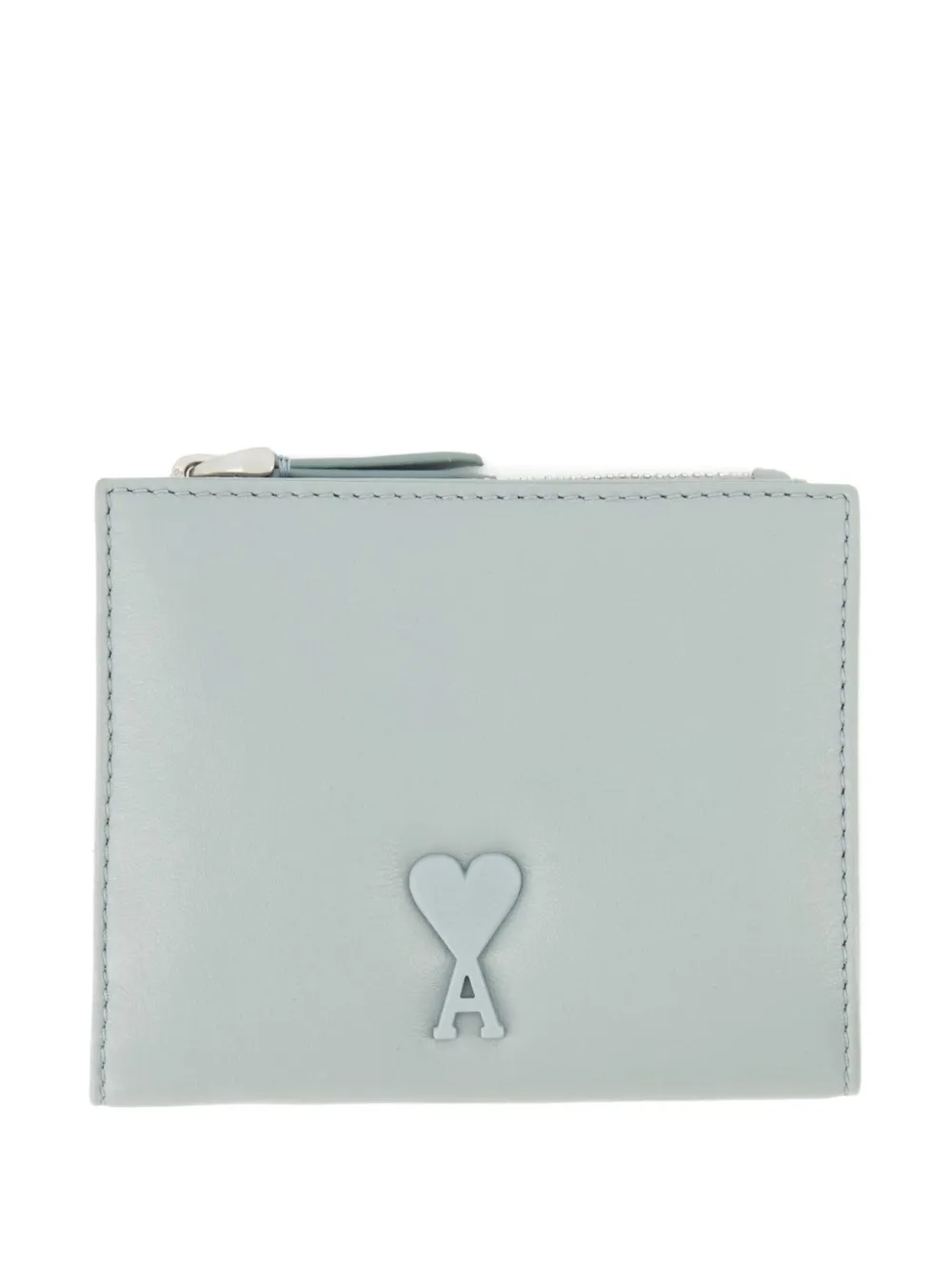 AMI Paris Voulez-Vous heart-logo wallet Blauw