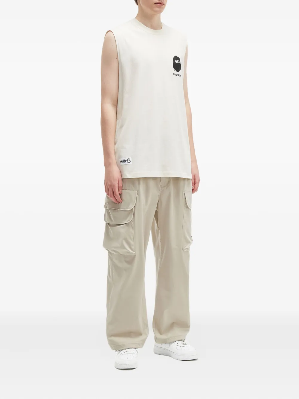 FINGERCROXX graphic-print cotton vest | Vests & Tank Tops | Image 2