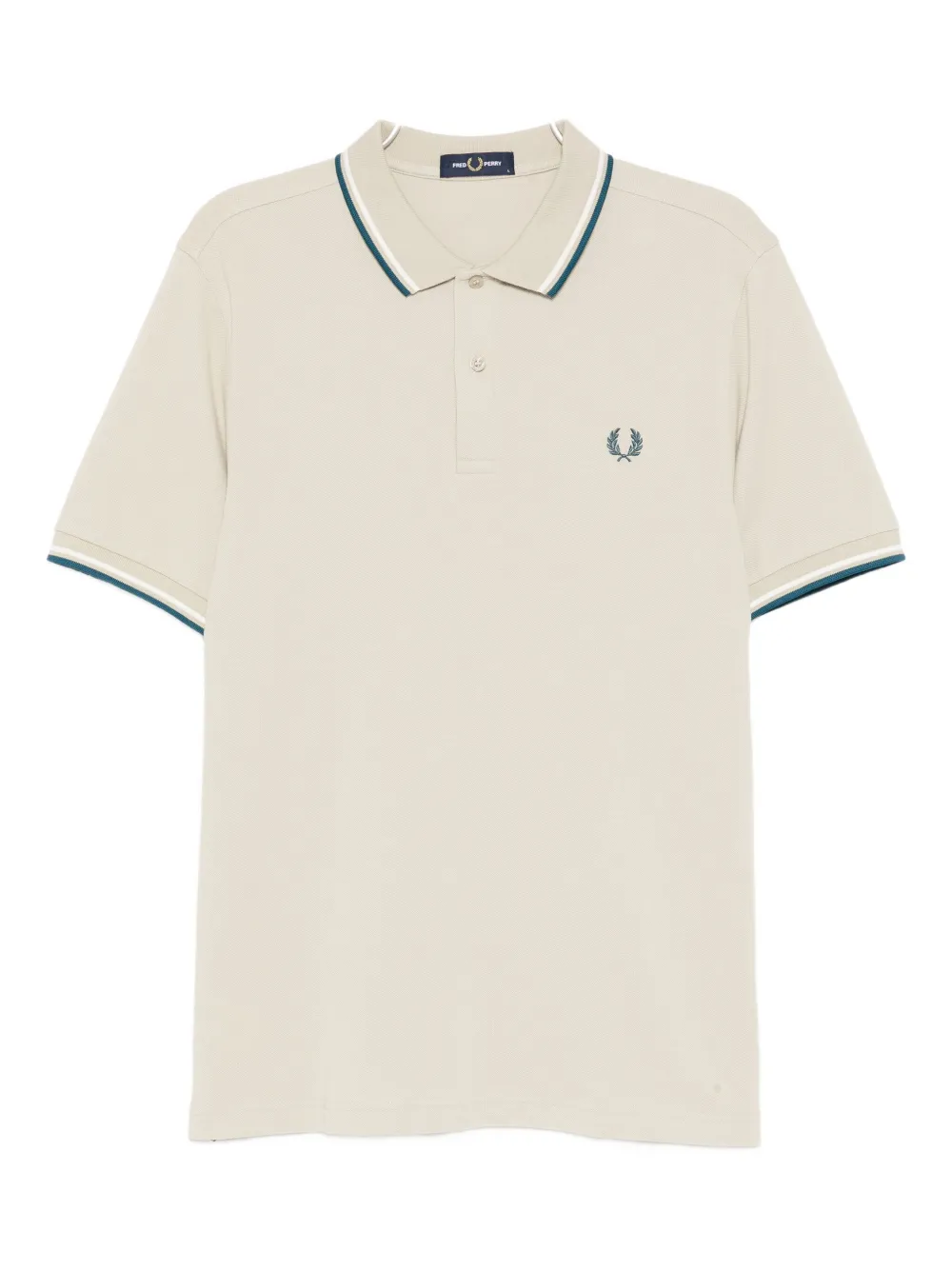 Fred Perry Twin Polo Shirt In Neutral