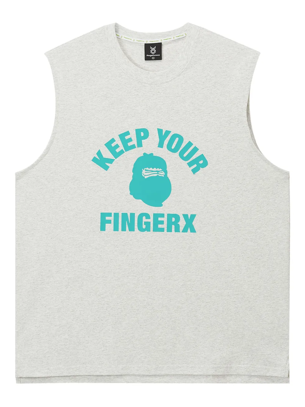 FINGERCROXX graphic-print sleeveless vest | Grey | Image 1
