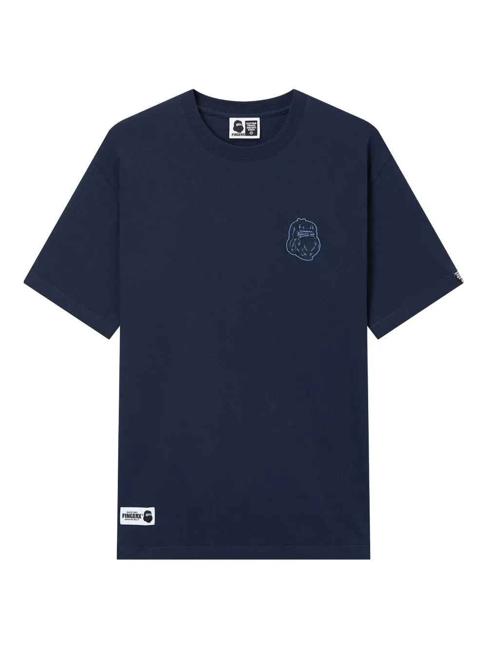 FINGERCROXX embroidered-detail T-shirt | Blue | Image 1