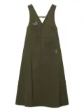 FINGERCROXX button-front pocket midi dress - Green