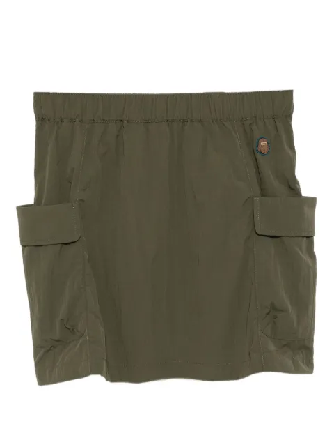 FINGERCROXX logo-patch skirt