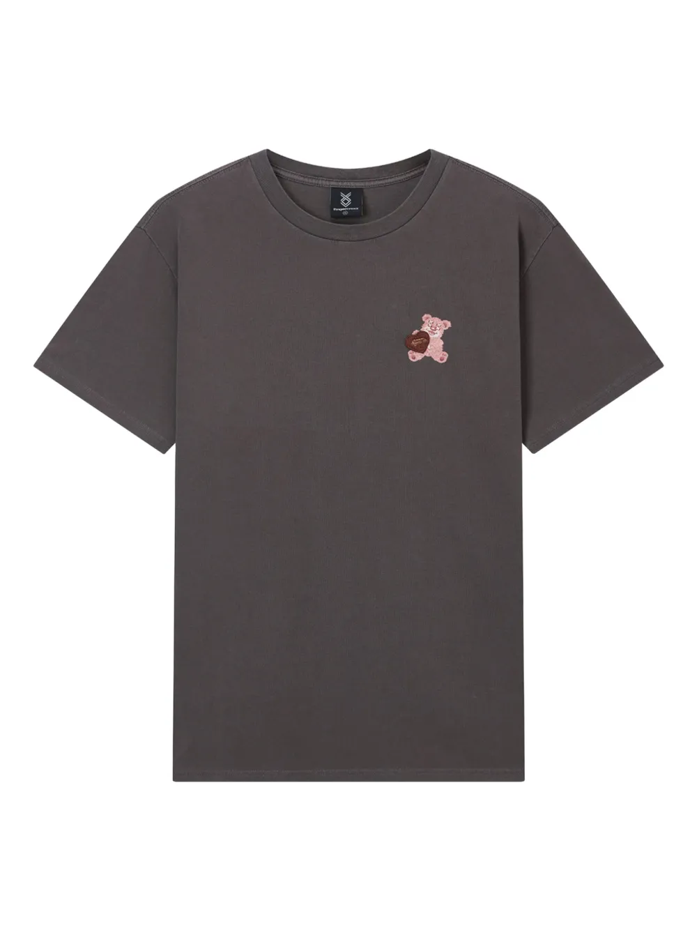FINGERCROXX bear-print cotton T-shirt | Grey | Image 1