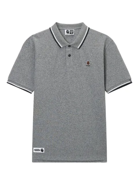 FINGERCROXX embroidered tipped polo shirt