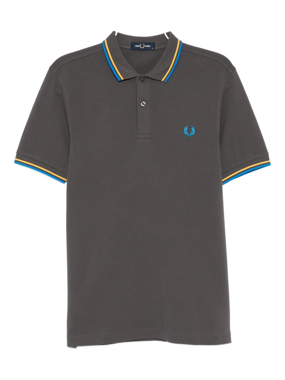 Fred Perry Twin Polo Shirt In Blue