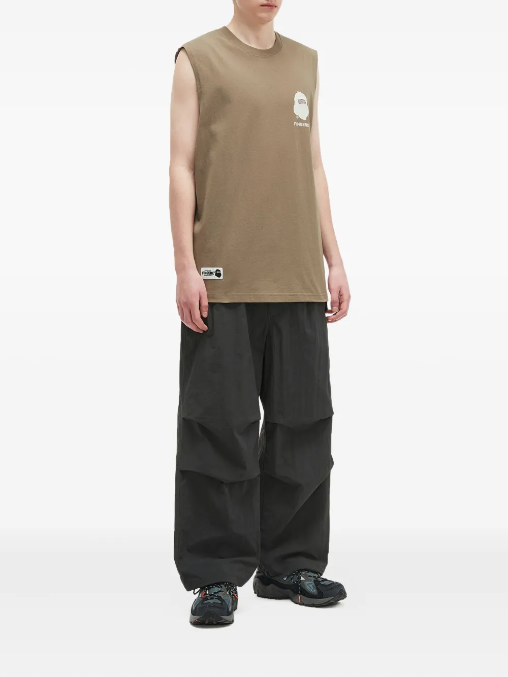 FINGERCROXX graphic-print cotton vest | Vests & Tank Tops | Image 2