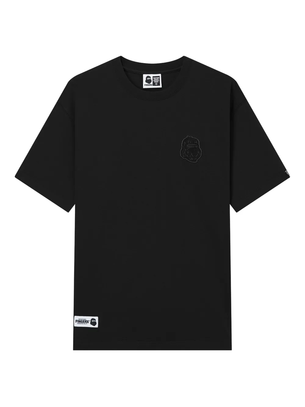 FINGERCROXX embroidered-logo T-shirt | Black | Image 1