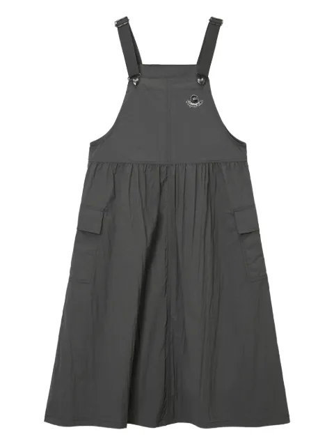 FINGERCROXX pocket pinafore midi dress