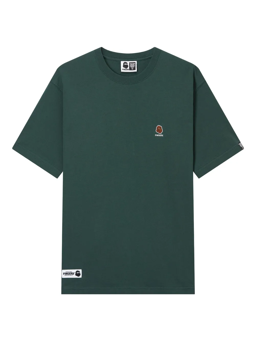 FINGERCROXX embroidered-logo T-shirt | Green | Image 1