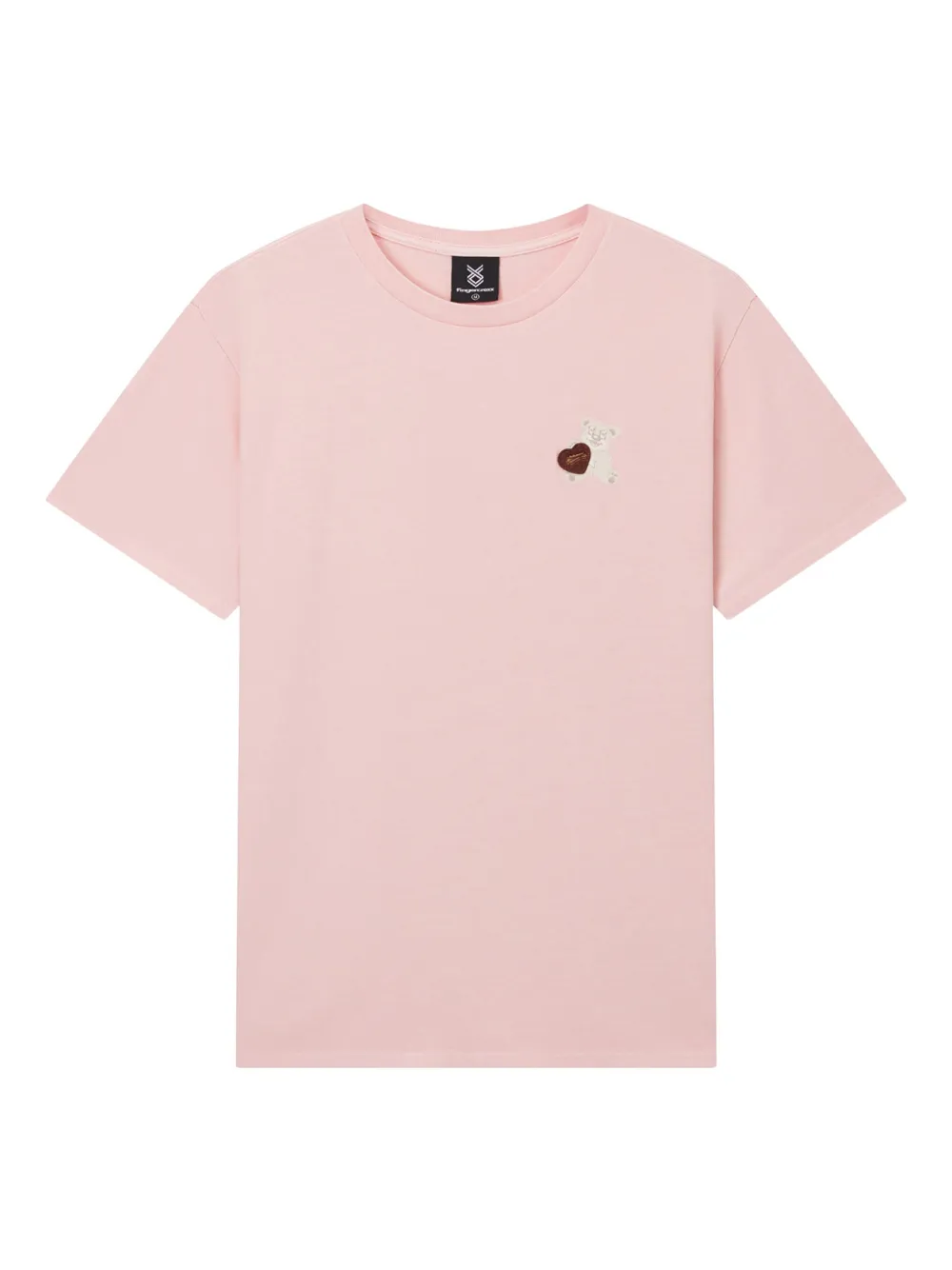 FINGERCROXX bear-print cotton T-shirt | Pink | Image 1