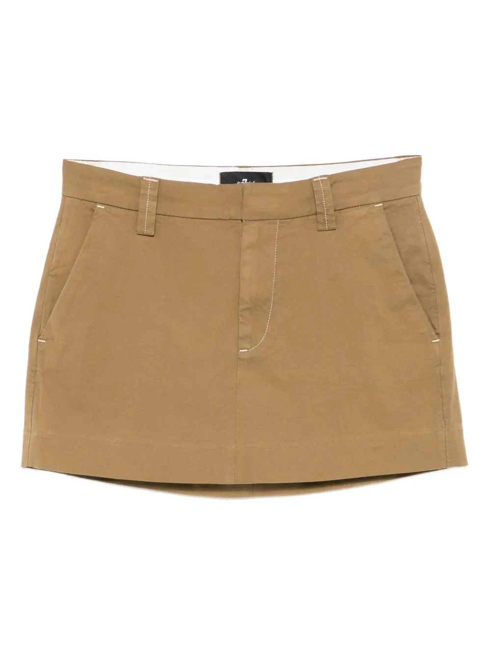7 For All Mankind Milly Chino mini-rok Beige
