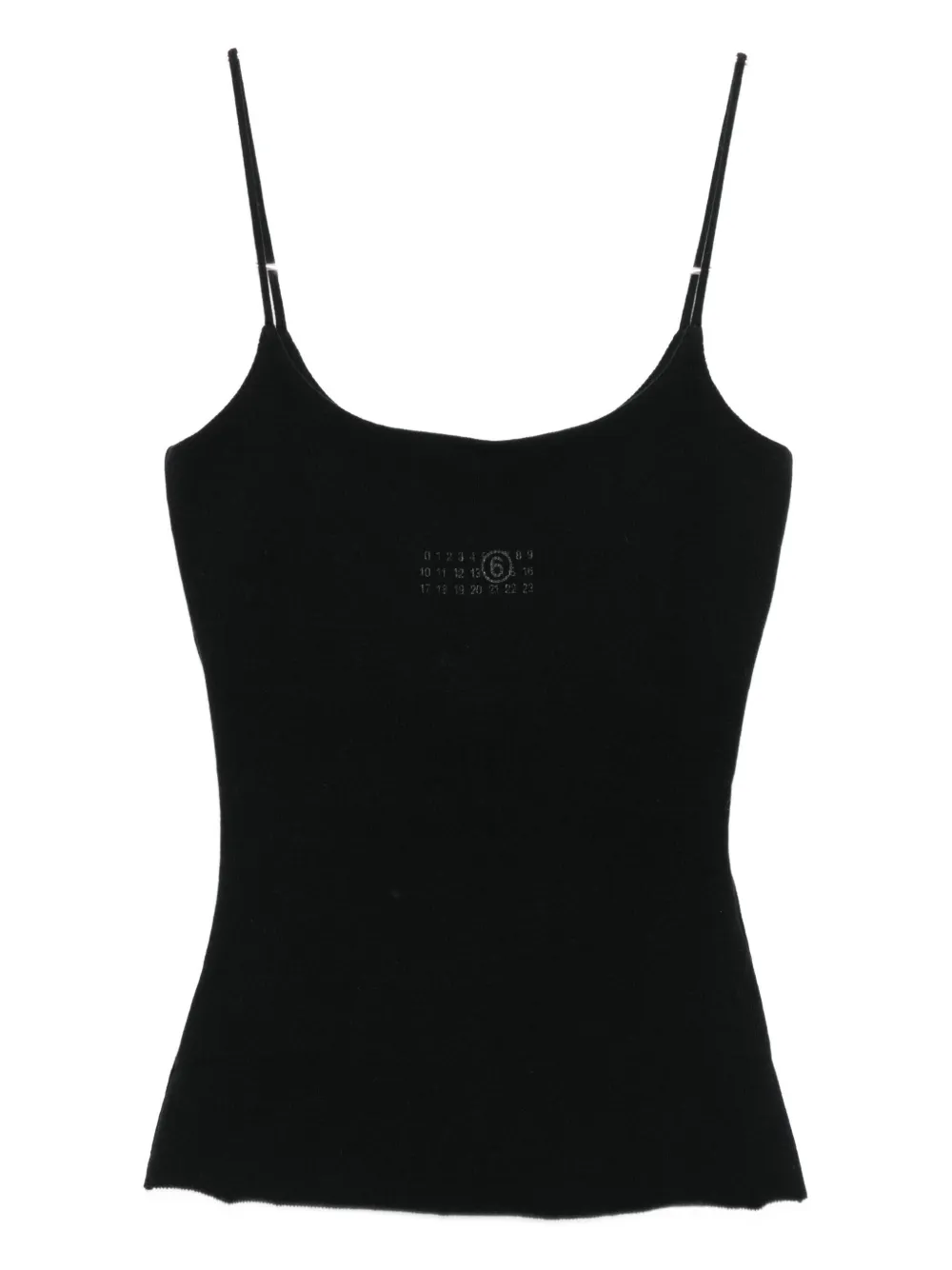 MM6 Maison Margiela spaghetti-strap top Zwart