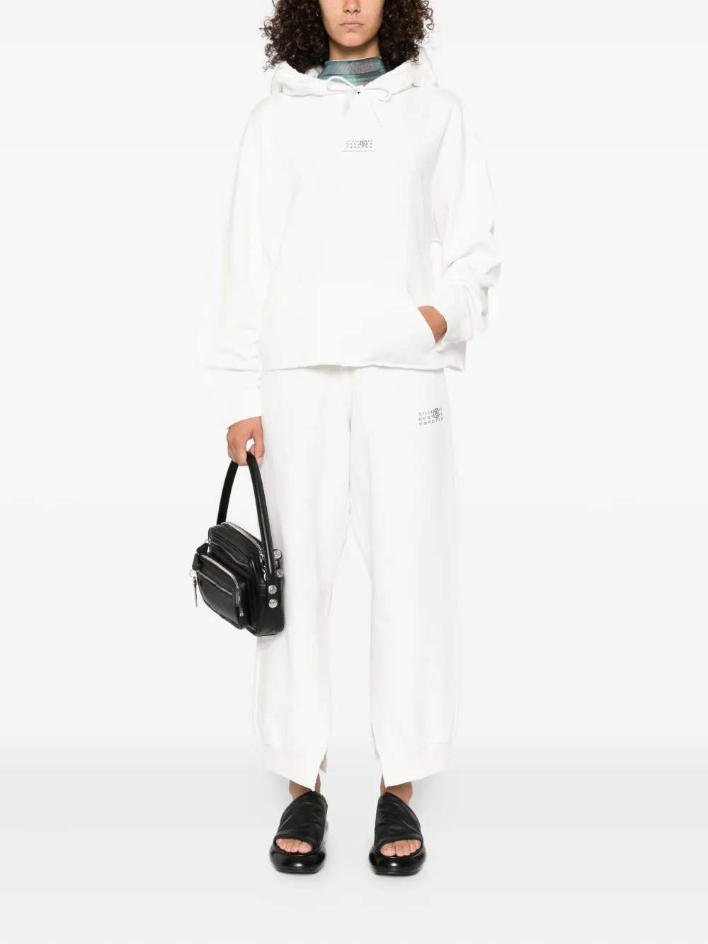 MM6 Maison Margiela Trainingsbroek met nummerprint Wit