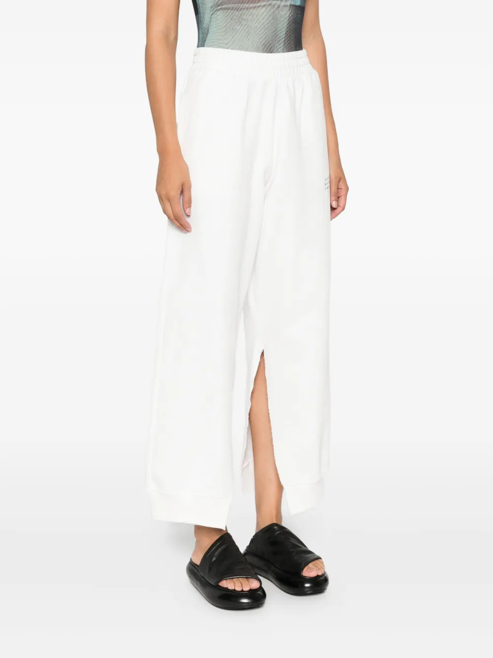 MM6 Maison Margiela Trainingsbroek met nummerprint Wit