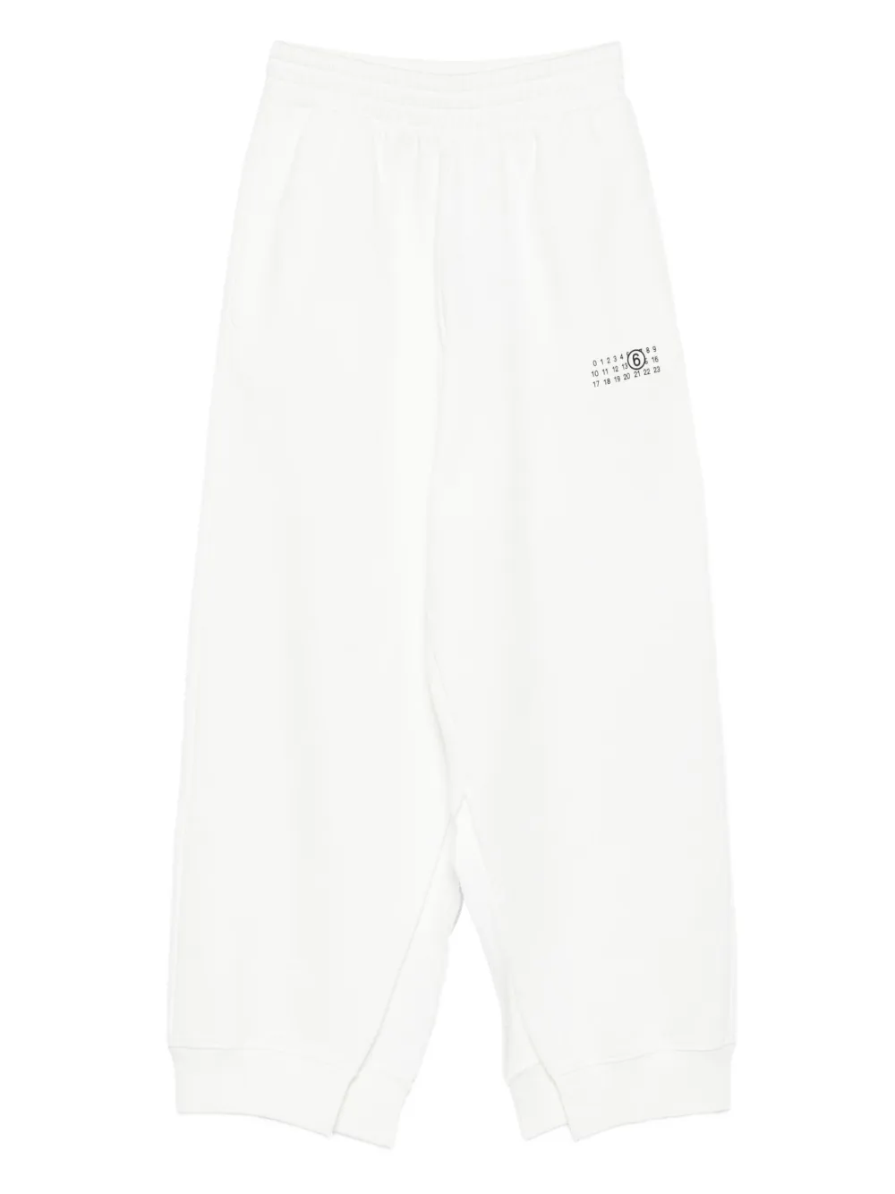 MM6 Maison Margiela Trainingsbroek met nummerprint Wit