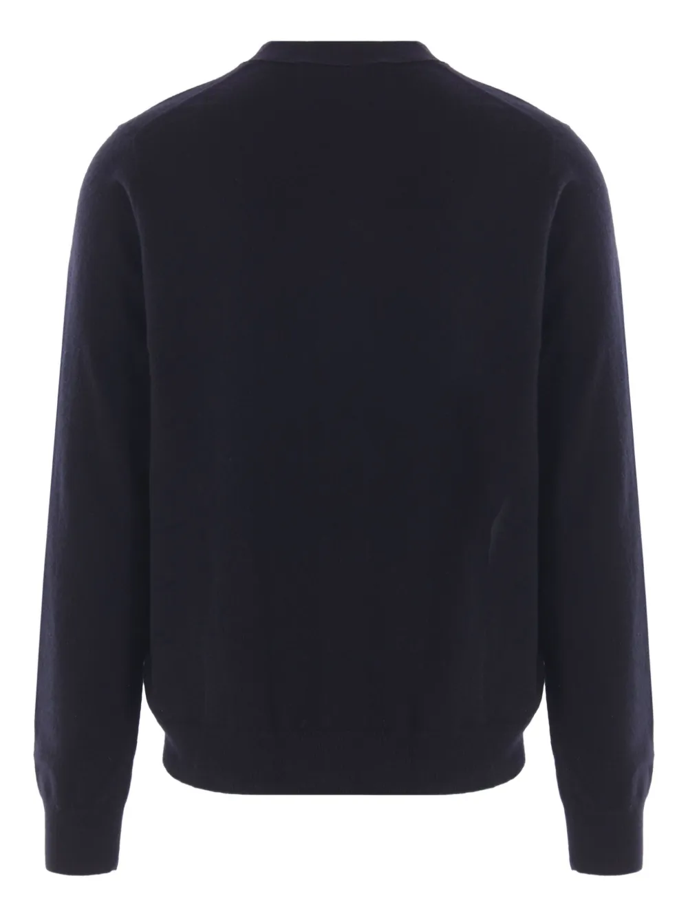 Comme des Garçons Homme V-neck wool cardigan Zwart