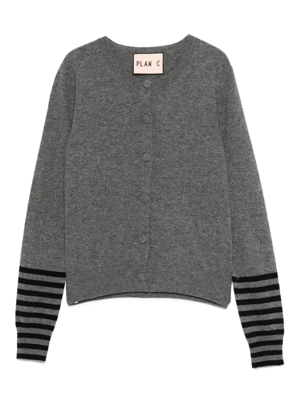 stripe-detail cardigan