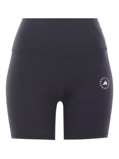 adidas by Stella McCartney logo-embellished high-waisted shorts