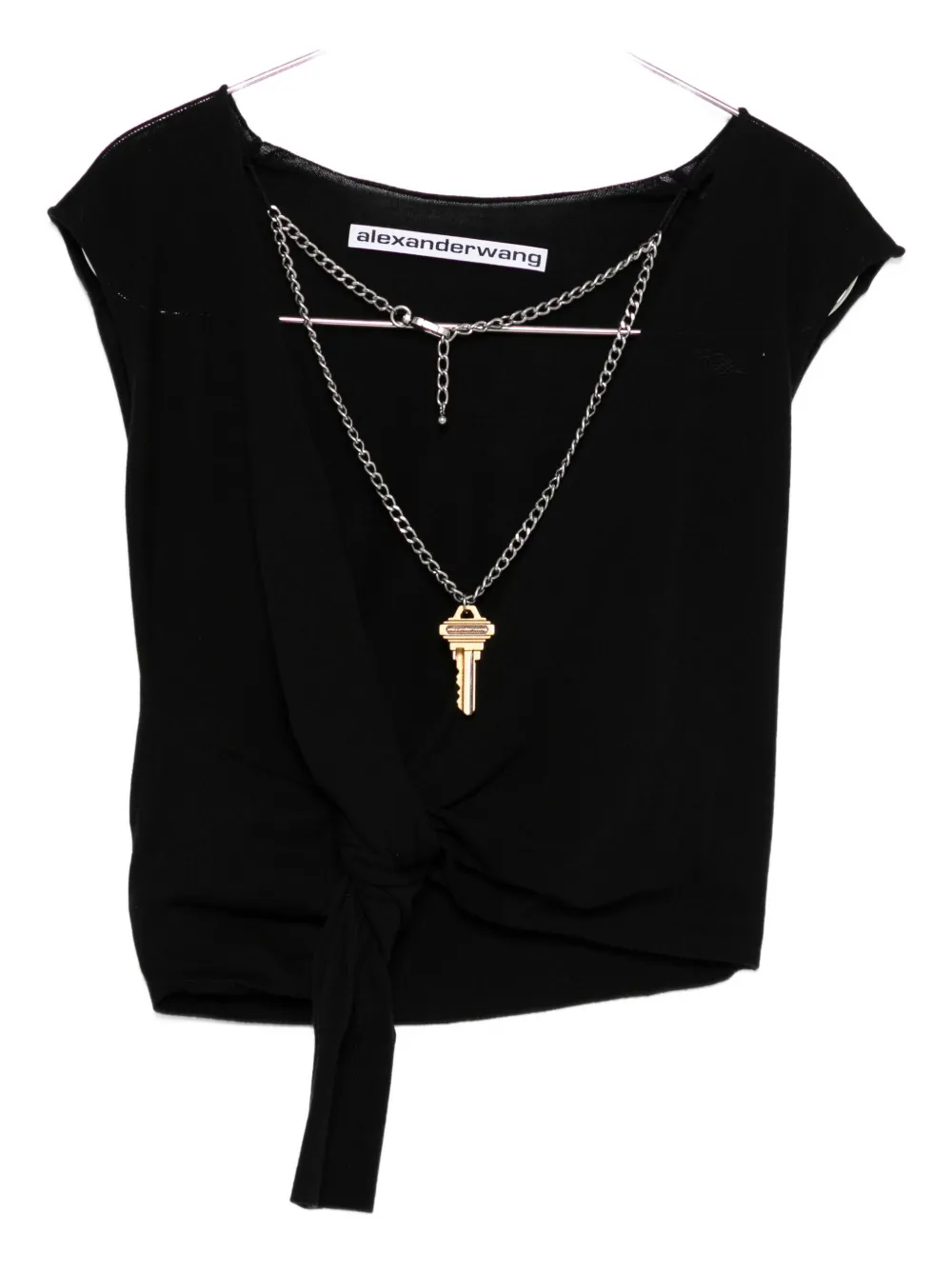Alexander Wang Key-detail Top In Black