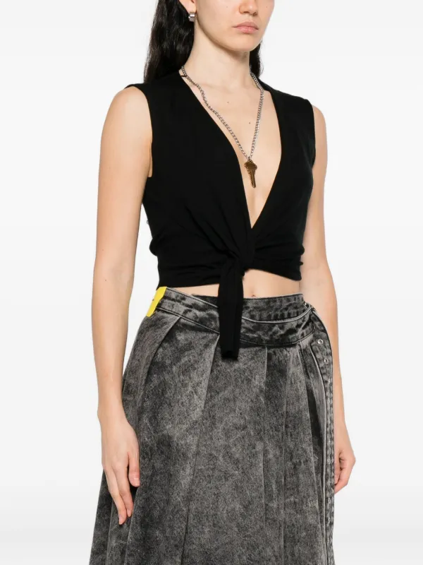 美品　Alexander wang レディーストップス Alexander Wang キーディテール トップ | ブラック | FARFETCH JP