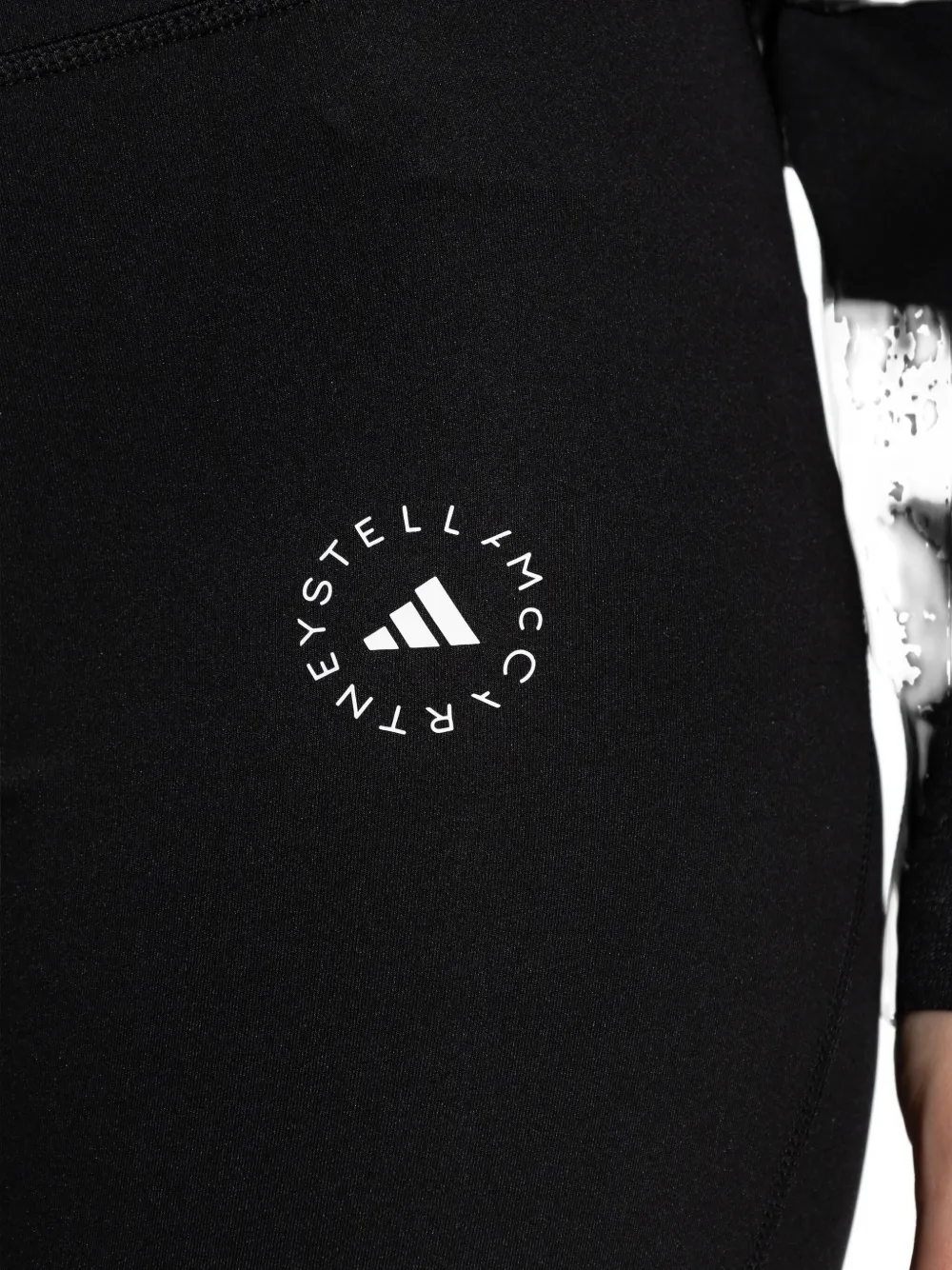 adidas by Stella McCartney x Stella McCartney legging verfraaid met logo Zwart