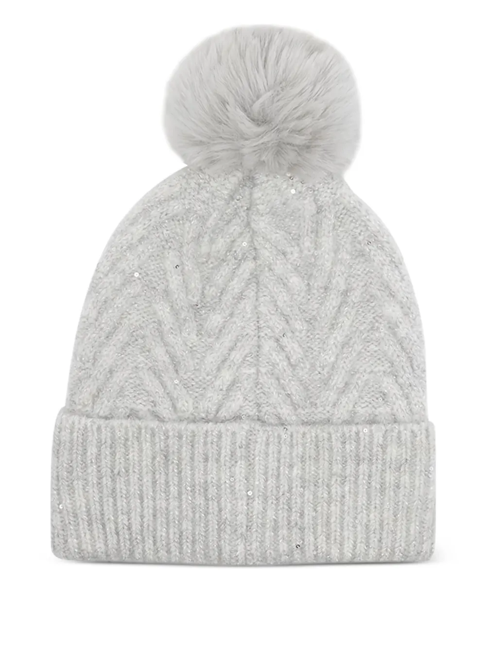 LIU JO Gorro chevron com pompom | Image 2