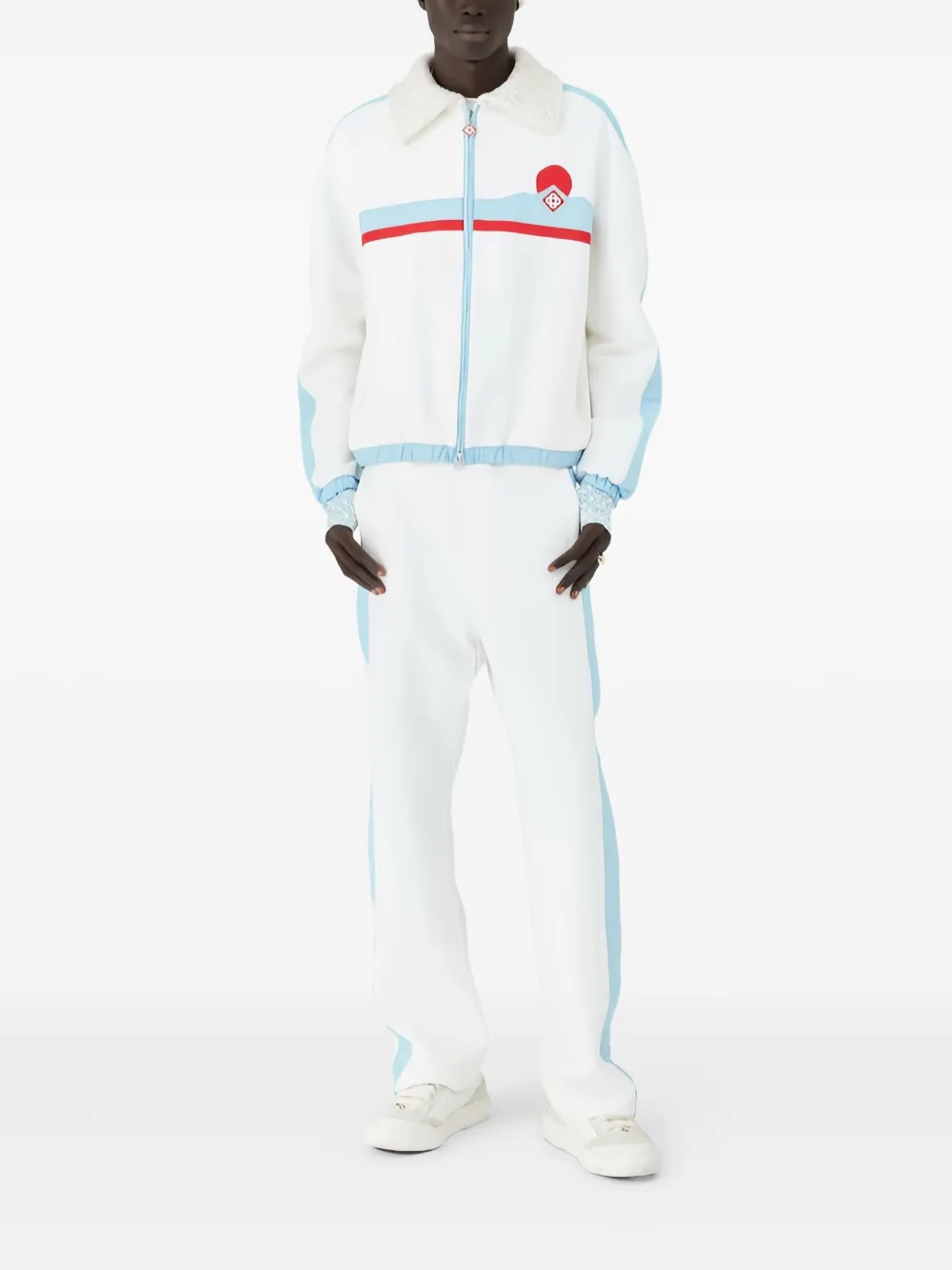 Casablanca Ski-jack met rits - Wit