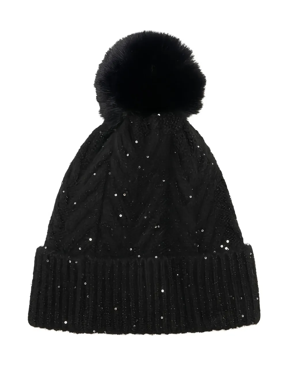 LIU JO pompom sequin beanie hat | Image 2
